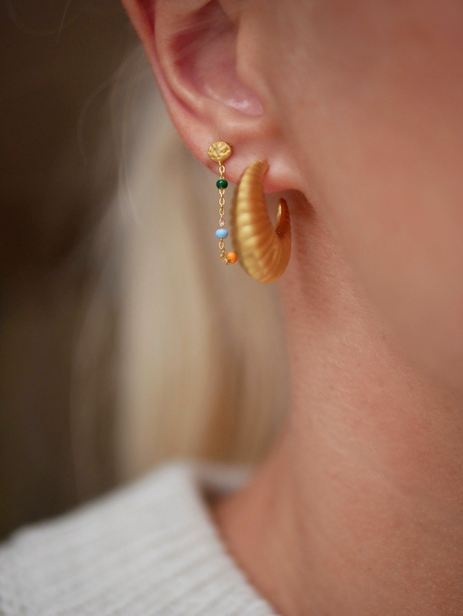 Enamel Lola Dreamy øreringe - Guld - Bahne
